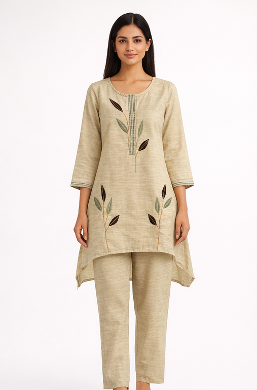 Sage Leaf Cotton Set