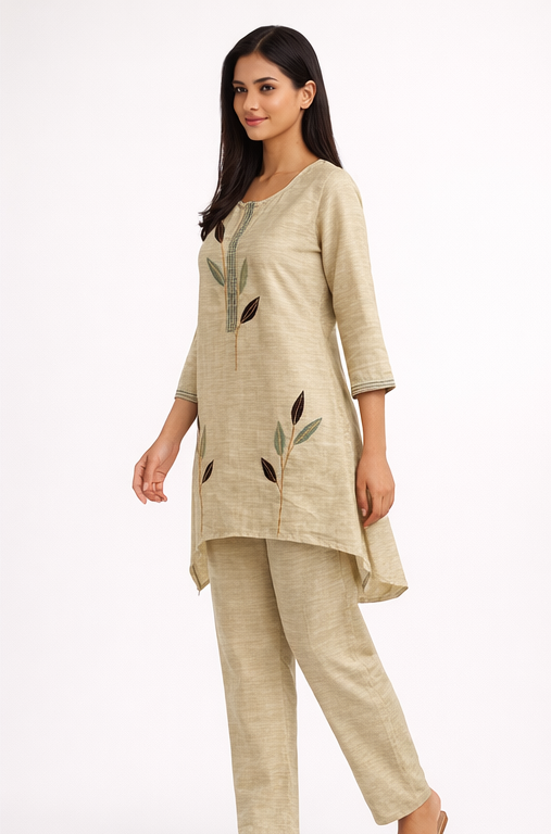 Sage Leaf Cotton Set