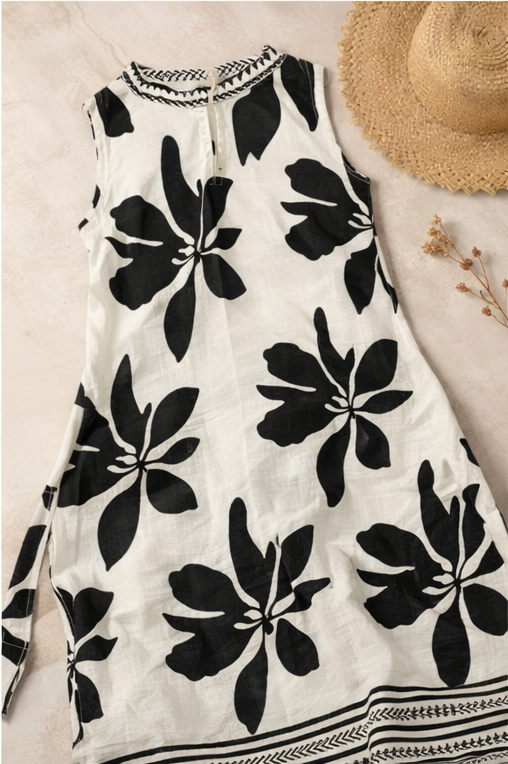 Ivory Noir Floral Set