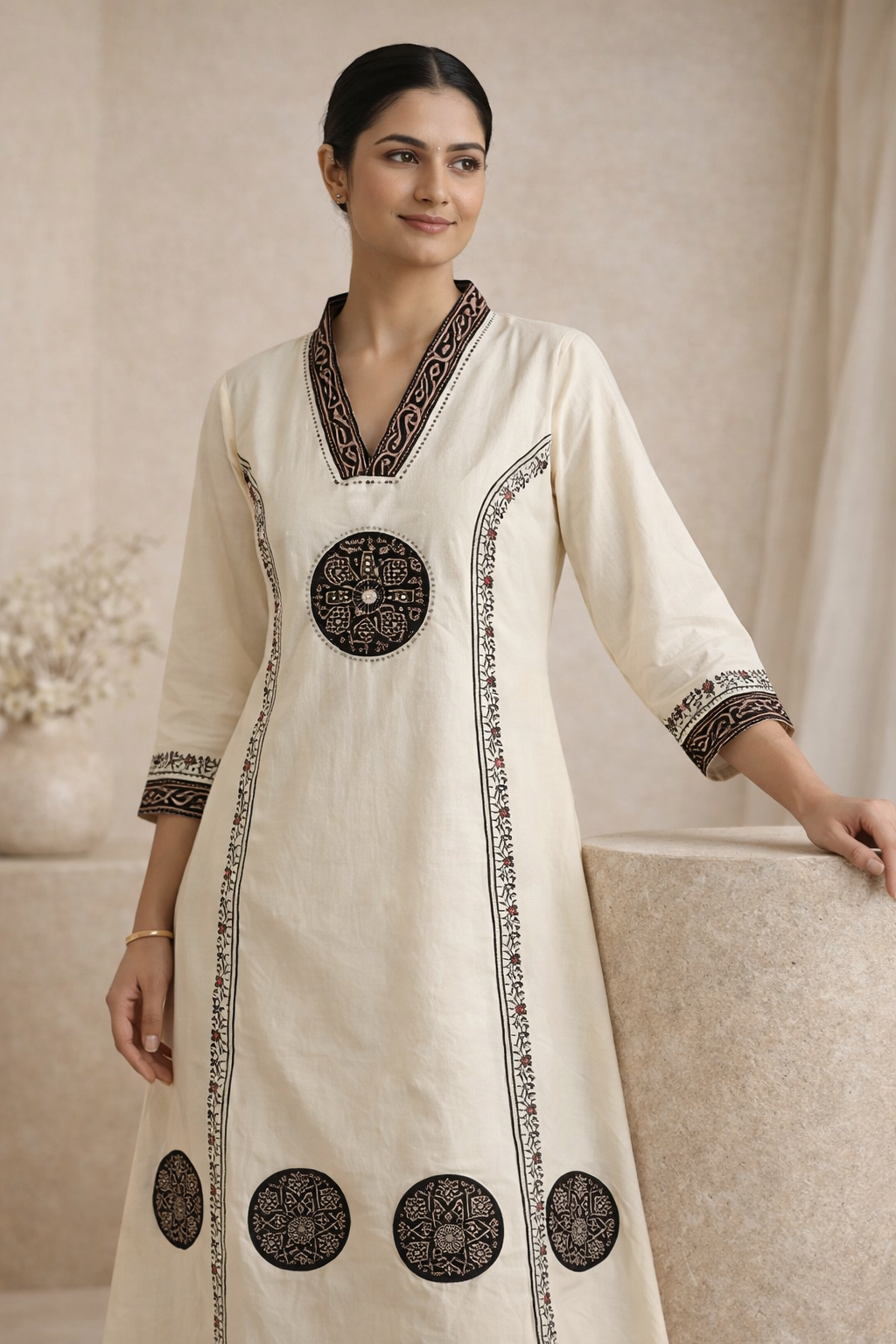 Ivory Bloom Cotton Set