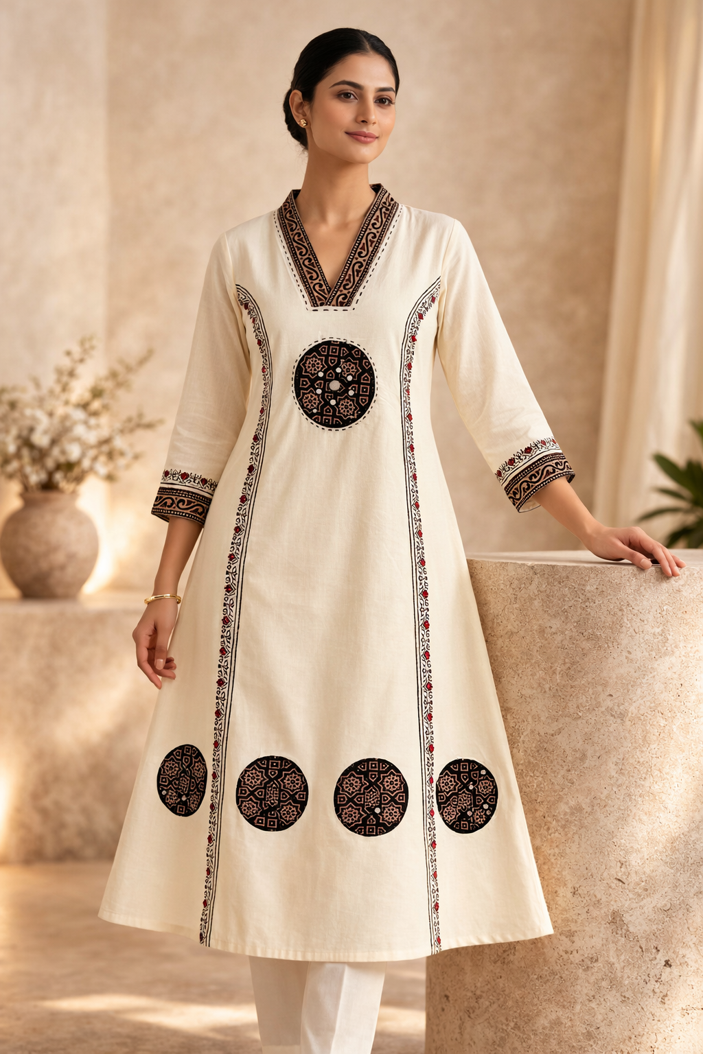 Ivory Bloom Cotton Set
