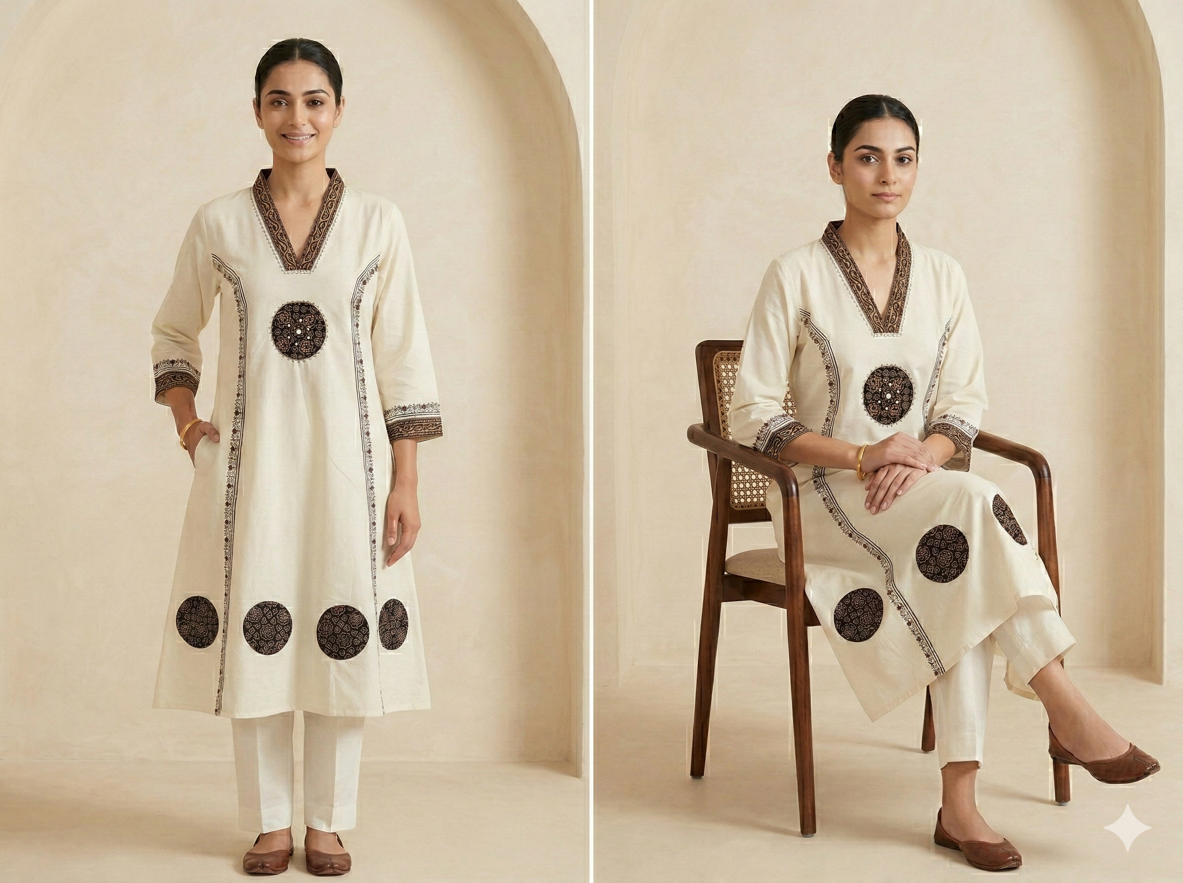 Ivory Bloom Cotton Set