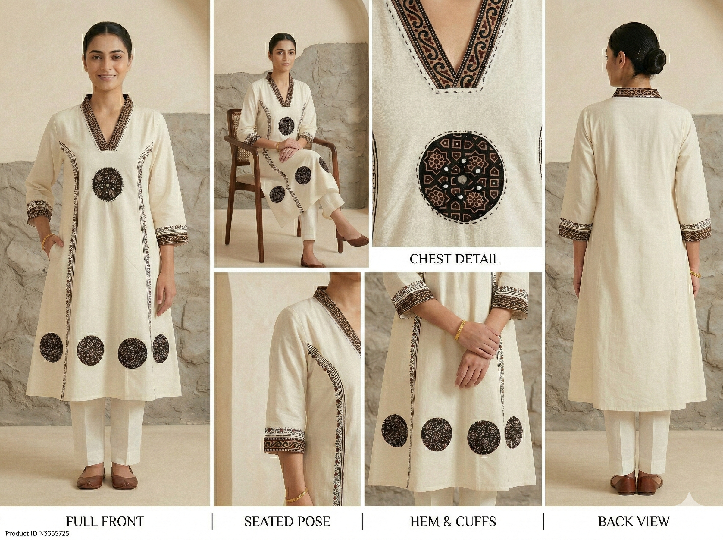 Ivory Bloom Cotton Set